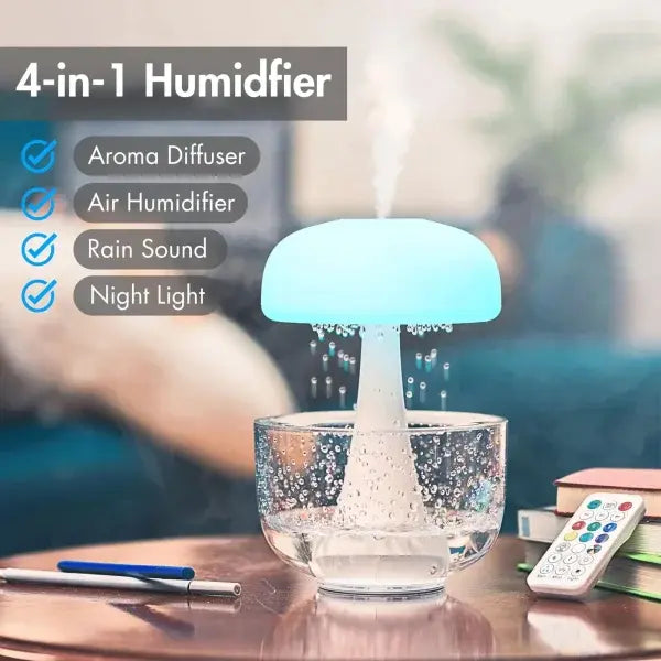Jellyfish Ultrasonic Raindrop Humidifier for Home Environment - Humidifier