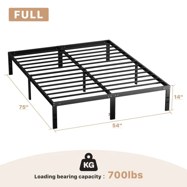 JHK Metal Platform Bed Frame – Twin Full Queen King Size with Storage