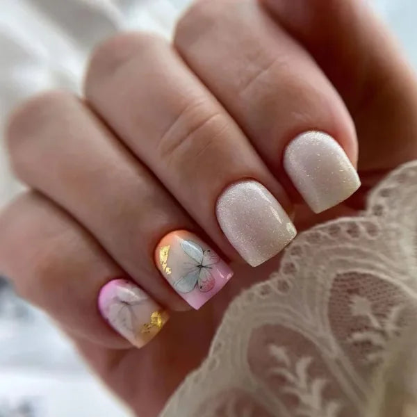 JIASHIXUAN Fake Nails Press On Set with 24 Seamless Acrylic Nail Tips - Himpall