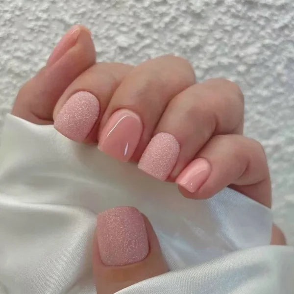 JIASHIXUAN Fake Nails Press On Set with 24 Seamless Acrylic Nail Tips - Himpall