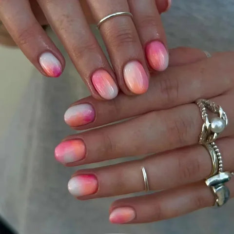 JIASHIXUAN Fake Nails Press On Set with 24 Seamless Acrylic Nail Tips - Himpall