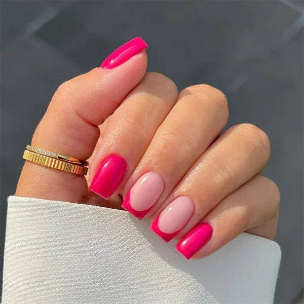 JIASHIXUAN Fake Nails Press On Set with 24 Seamless Acrylic Nail Tips - Himpall