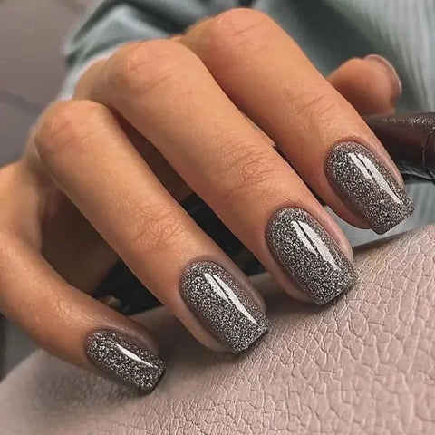 JIASHIXUAN Fake Nails Press On Set with 24 Seamless Acrylic Nail Tips - Himpall