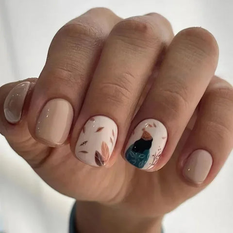 JIASHIXUAN Fake Nails Press On Set with 24 Seamless Acrylic Nail Tips - Himpall