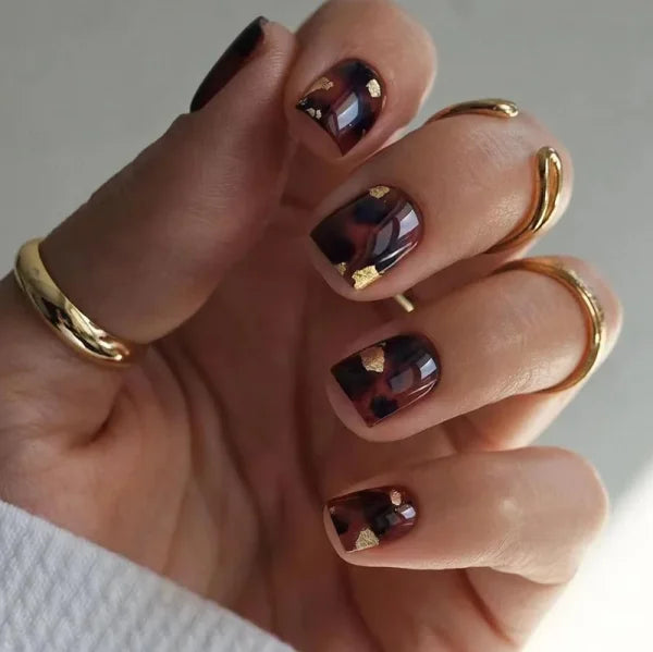 JIASHIXUAN Fake Nails Press On Set with 24 Seamless Acrylic Nail Tips - Himpall