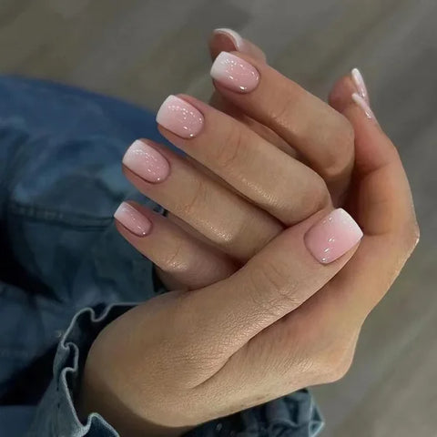 JIASHIXUAN Fake Nails Press On Set with 24 Seamless Acrylic Nail Tips - Himpall