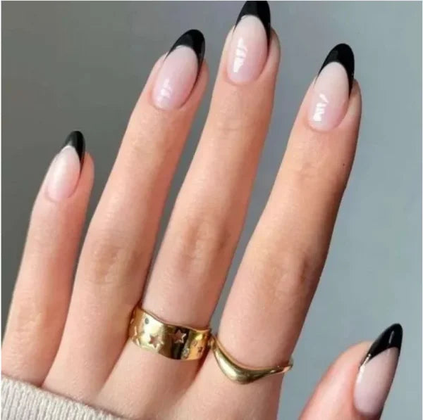 JIASHIXUAN Fake Nails Press On Set with 24 Seamless Acrylic Nail Tips - Himpall