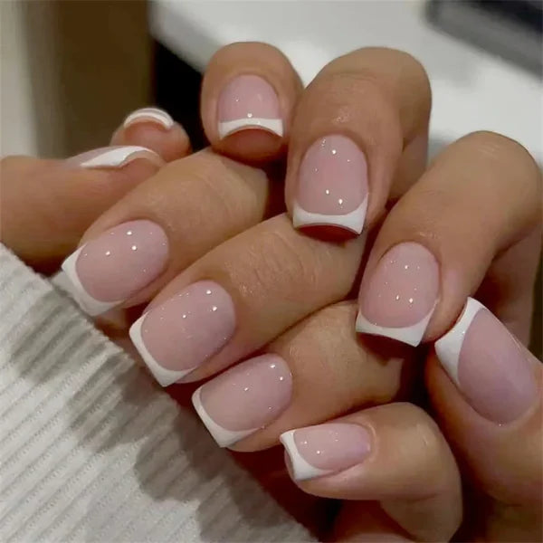 JIASHIXUAN Fake Nails Press On Set with 24 Seamless Acrylic Nail Tips - Himpall