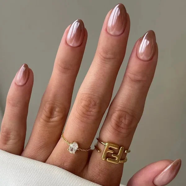 JIASHIXUAN Fake Nails Press On Set with 24 Seamless Acrylic Nail Tips - Himpall