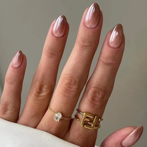 JIASHIXUAN Fake Nails Press On Set with 24 Seamless Acrylic Nail Tips - Himpall