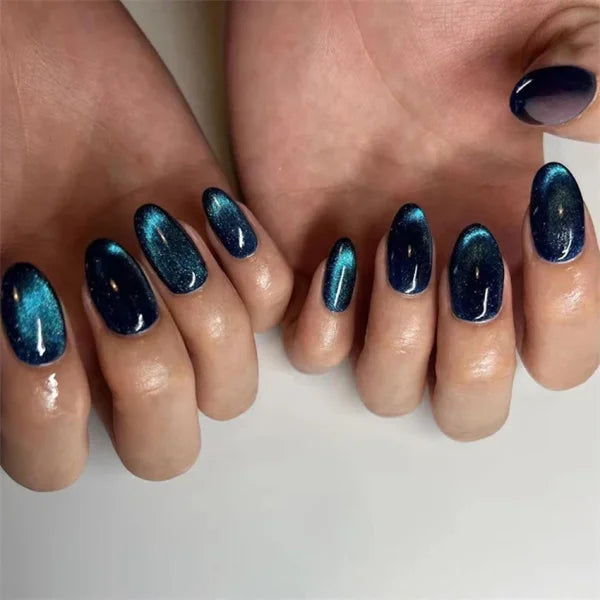 JIASHIXUAN Fake Nails Press On Set with 24 Seamless Acrylic Nail Tips - Himpall