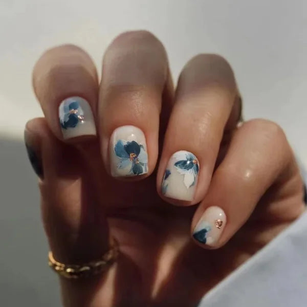 JIASHIXUAN Fake Nails Press On Set with 24 Seamless Acrylic Nail Tips - Himpall