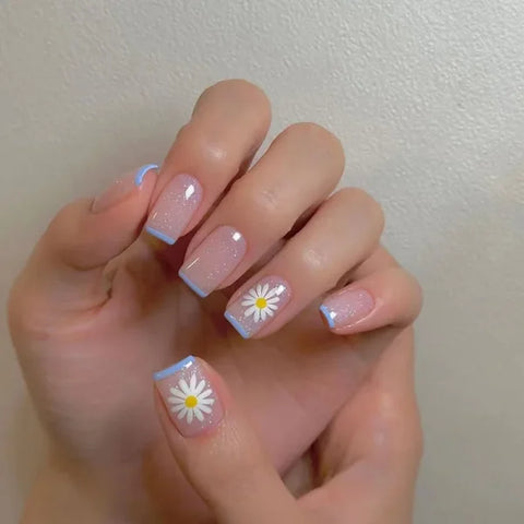 JIASHIXUAN Fake Nails Press On Set with 24 Seamless Acrylic Nail Tips - Himpall