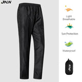 JNLN Men Women Waterproof Hiking Pants Camping Trekking Climbing Rain Pants Unisex Outdoor Sports Quick Dry Mountain