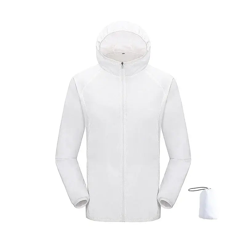 JNLN Quick Dry Sun Protective Outdoor Jacket - Unisex White / L