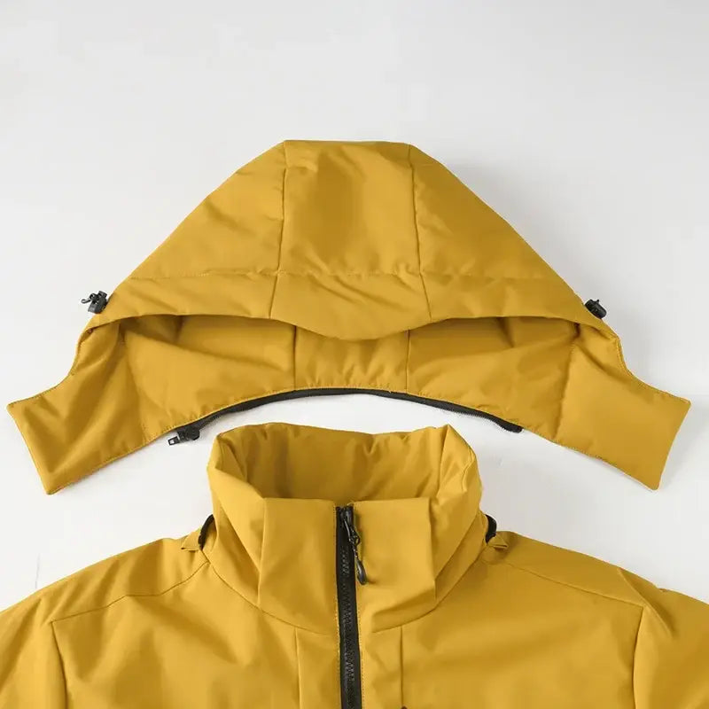 JNLN Unisex Waterproof Fleece Jacket Windproof Thermal Hiking