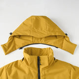 JNLN Unisex Waterproof Fleece Jacket Windproof Thermal Hiking