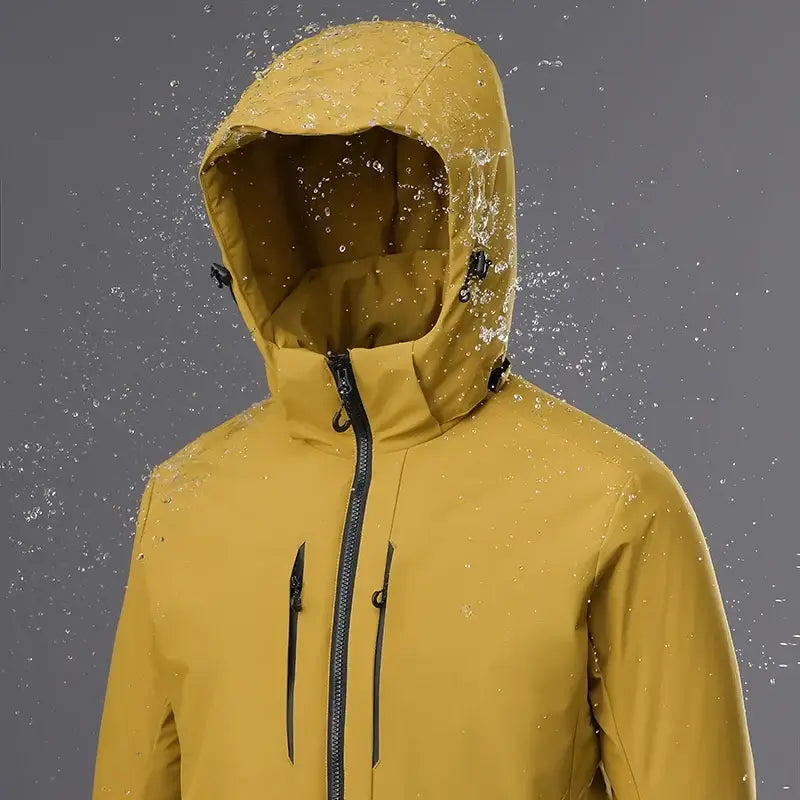 JNLN Unisex Waterproof Fleece Jacket Windproof Thermal Hiking
