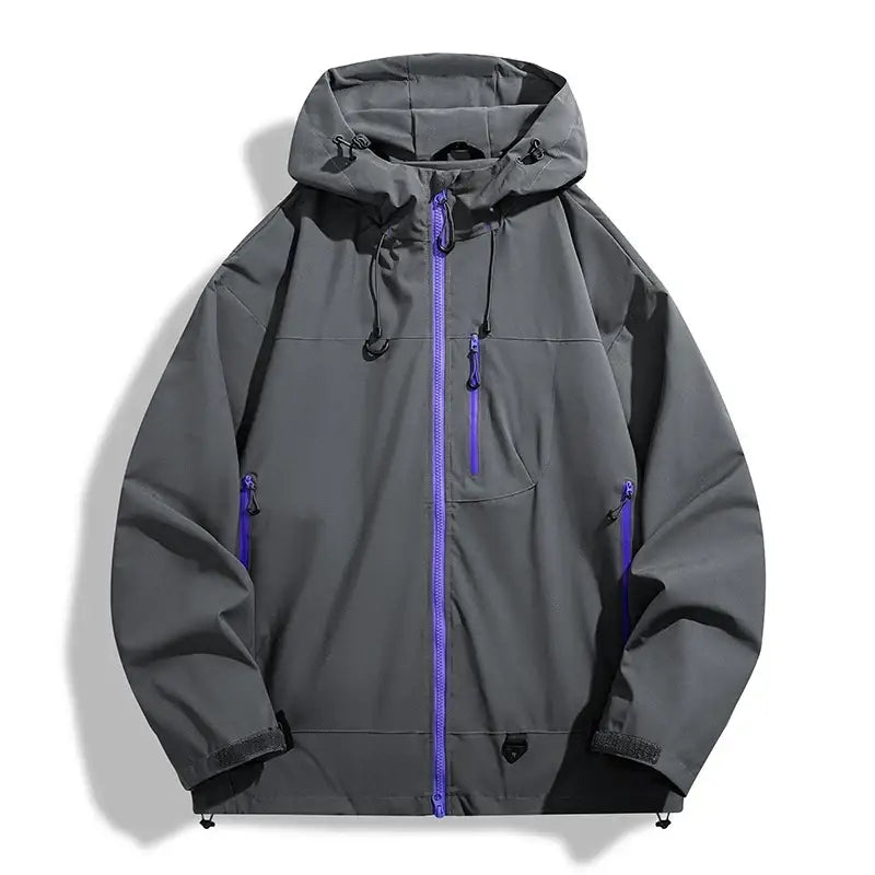 Waterproof Windbreaker Hiking Jacket Thermal Outdoor Coat - Unisex Dark Gray / L / China Mainland
