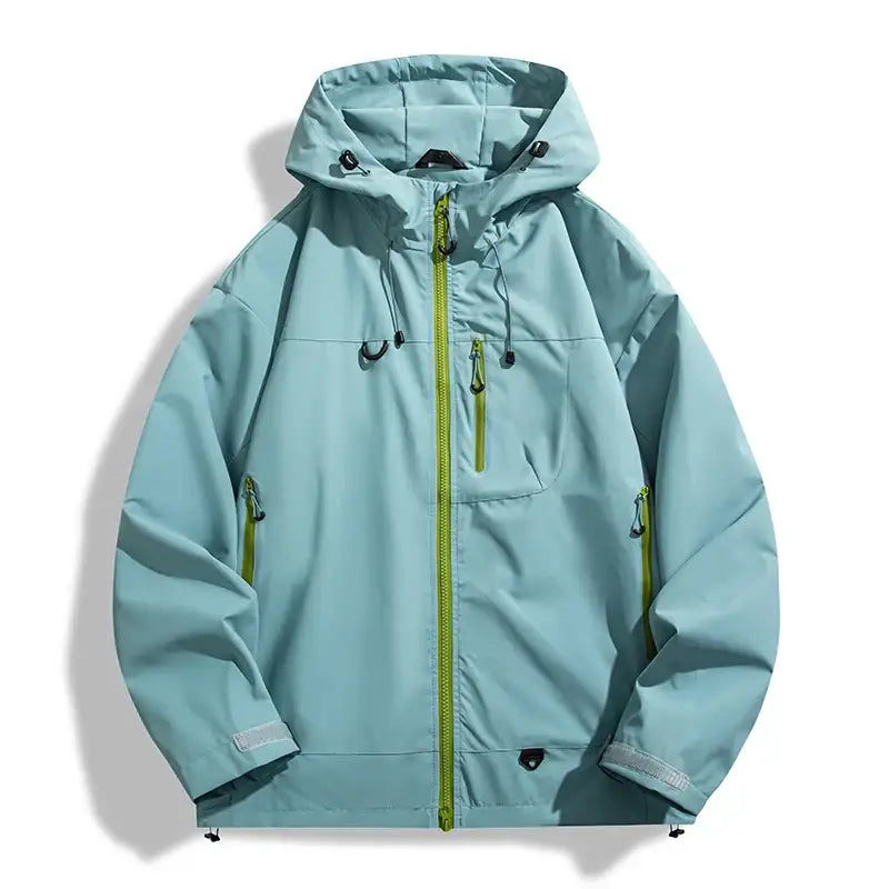 Waterproof Windbreaker Hiking Jacket Thermal Outdoor Coat - Unisex Light Green / XXL / China Mainland