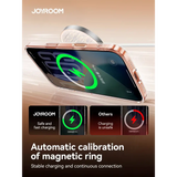 Joyroom Magnetic Case For iPhone 17 Pro Max Case Anti Yellow Transparent Cover For iPhone 17 Pro Max Wireless Charger