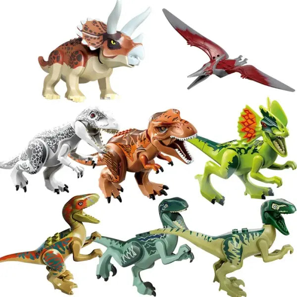 Jurassic dinosaur baby building block accessories gift assembling educational toys a variety of optional bagged