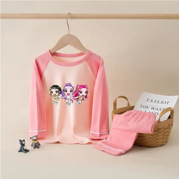 Cartoon Sleepwear Pajamas Set Cotton Kids Autumn Long Sleeve - 006 / 7-8Y (140cm)
