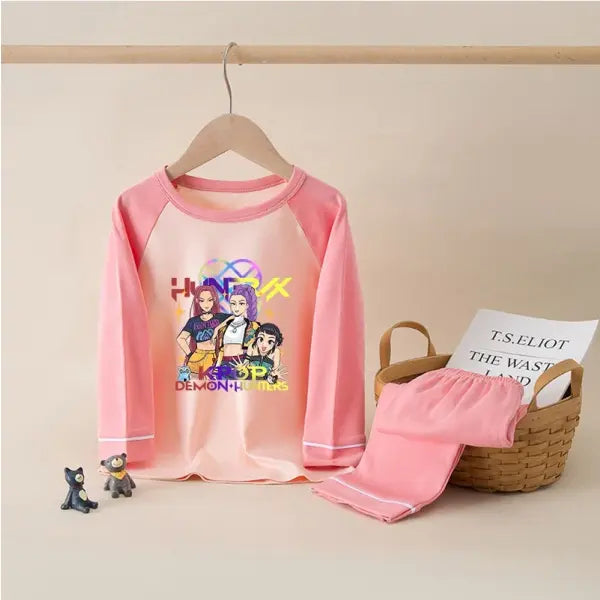 Cartoon Sleepwear Pajamas Set Cotton Kids Autumn Long Sleeve - 003 / 5Y (120cm)