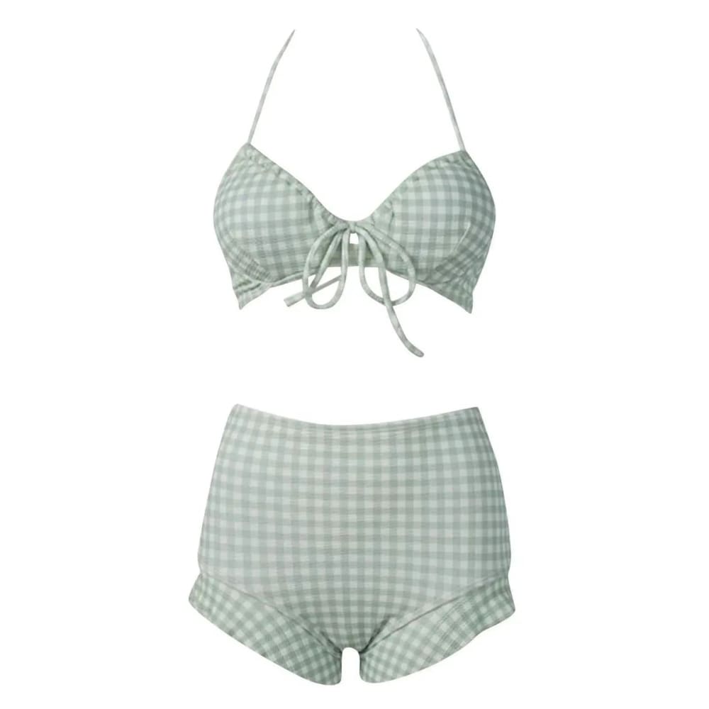 Kawaii Bikini - Sexy Plaid Lolita Fashion Swimsuit for Women