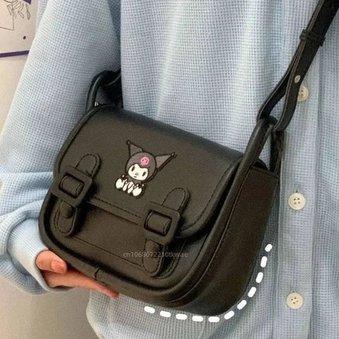 Kawaii Sanrio Kuromi & Hello Kitty PU Shoulder Bag