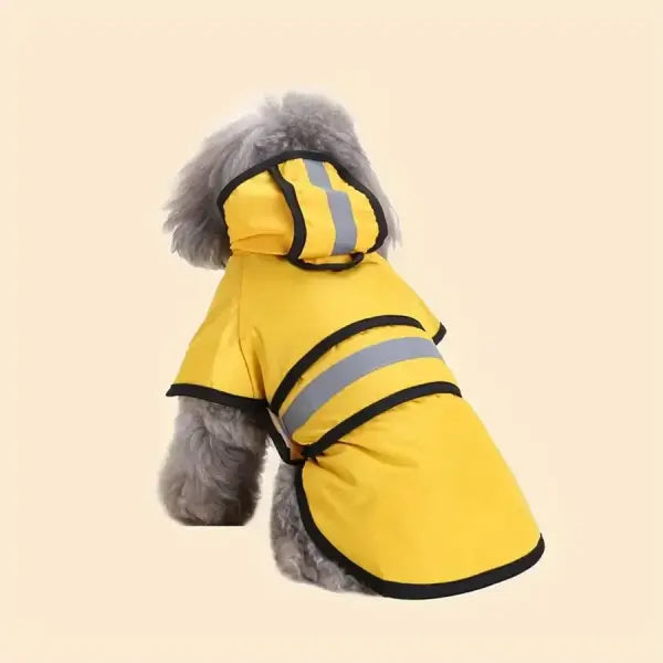 Adjustable Waterproof and Windproof Dog Raincoat Lightweight Outdoor Pet Jacket