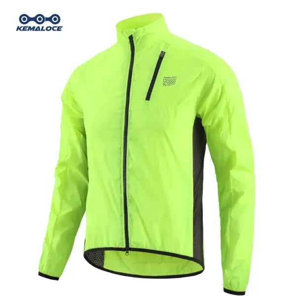 Windproof men cycling jacket Black Ultralight MTB sports - Yellow / 2XL