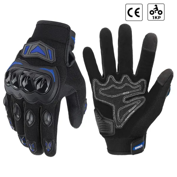 Kemimoto summer riding gloves CE touchscreen guantes moto - F1402 Blue / M / China Mainland