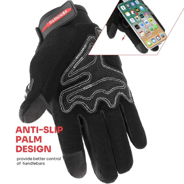 Kemimoto summer riding gloves CE touchscreen guantes moto