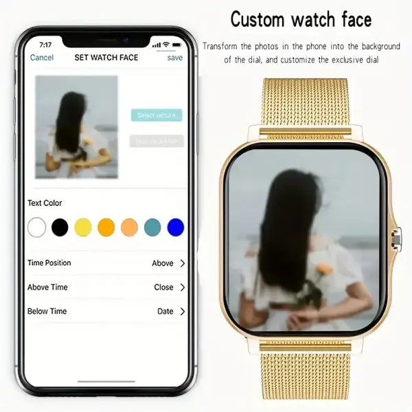 Smart Watch 2.01 Inch HD Display Answer Make Call Message Preview Sport Modes DIY Dial Weather Forecast Men Women