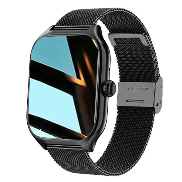 Stainless Steel Pro Max Smart Watch H9 Pro with App Download - Black ML