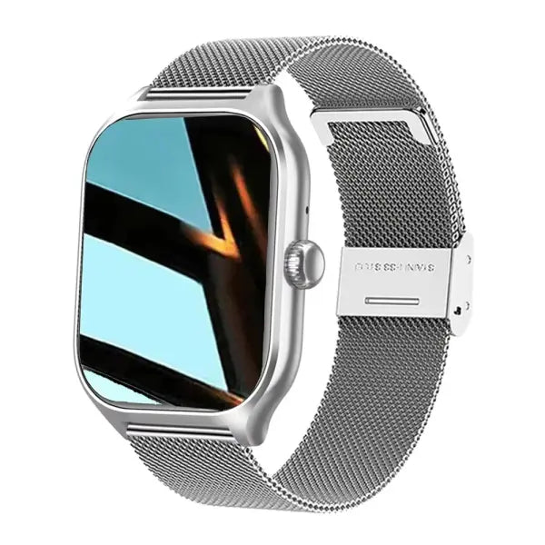 Stainless Steel Pro Max Smart Watch H9 Pro with App Download - Silver ML