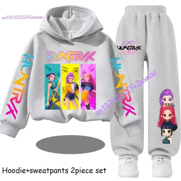 Zoey Hoodie Set Polyester Outfit for Kids Comfort - 16 / 110