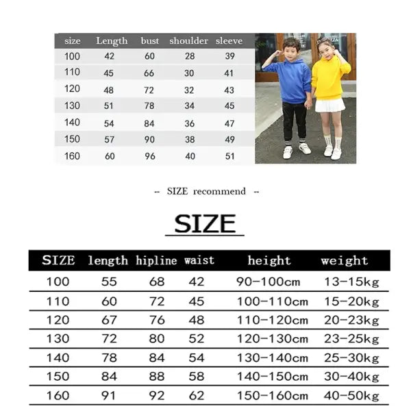 Zoey Hoodie Set Polyester Outfit for Kids Comfort