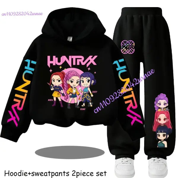 Zoey Hoodie Set Polyester Outfit for Kids Comfort - 5 / 160