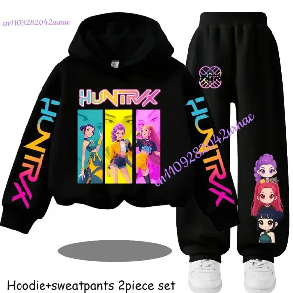 Zoey Hoodie Set Polyester Outfit for Kids Comfort - 13 / 160