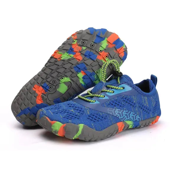 Kids Aqua Shoes Breathable Mesh Upper Quick Dry Swimming Sneakers - EX-23106-Bao blue / 37