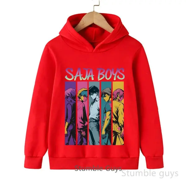 Kids Boys Girls Anime Kpop Demon Slayer Hoodie – Casual Warm Autumn Winter Sweatshirt - tao202813 / 100
