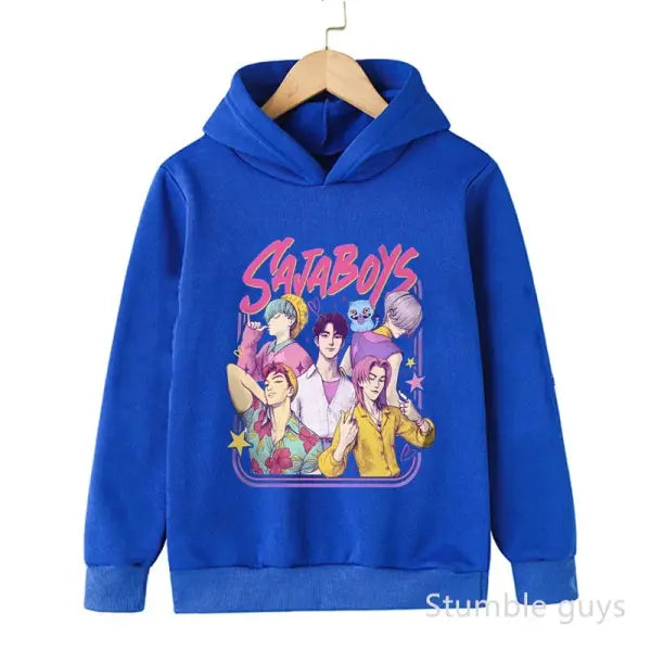 Kids Boys Girls Anime Kpop Demon Slayer Hoodie – Casual Warm Autumn Winter Sweatshirt - tao202821 / 100