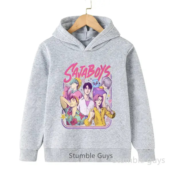 Kids Boys Girls Anime Kpop Demon Slayer Hoodie – Casual Warm Autumn Winter Sweatshirt - tao202817 / 100