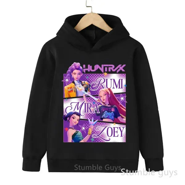 Kids Boys Girls Anime Kpop Demon Slayer Hoodie – Casual Warm Autumn Winter Sweatshirt - 5 / 150