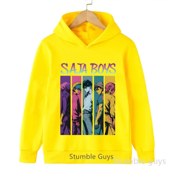Kids Boys Girls Anime Kpop Demon Slayer Hoodie – Casual Warm Autumn Winter Sweatshirt - tao202812 / 160