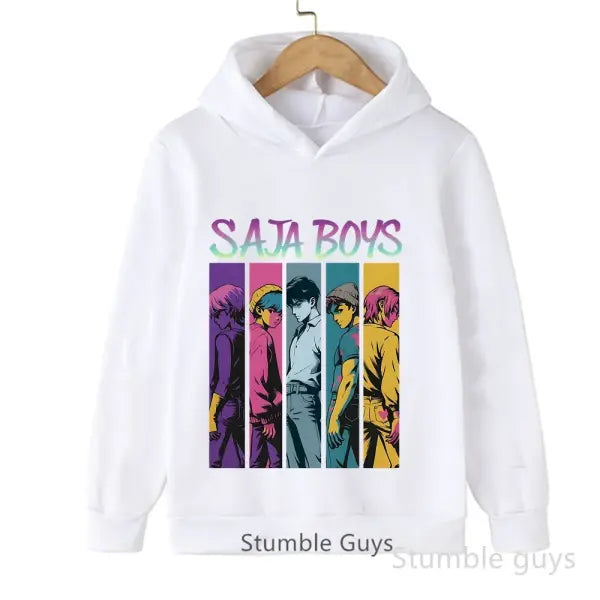 Kids Boys Girls Anime Kpop Demon Slayer Hoodie – Casual Warm Autumn Winter Sweatshirt - tao202811 / 100