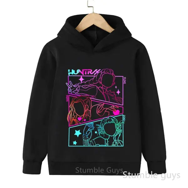 Kids Boys Girls Anime Kpop Demon Slayer Hoodie – Casual Warm Autumn Winter Sweatshirt - 1 / 110