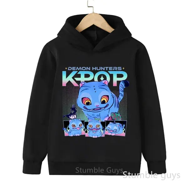 Kids Boys Girls Anime Kpop Demon Slayer Hoodie – Casual Warm Autumn Winter Sweatshirt - 8 / 100